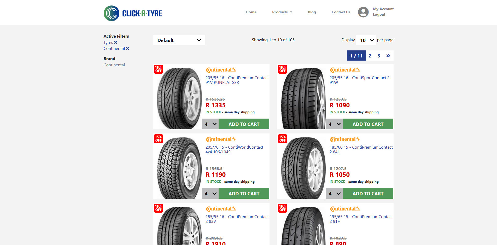 Click A Tyre search_results